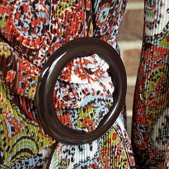 Notations Ribbed Paisley Blouse - Picture 2 of 5